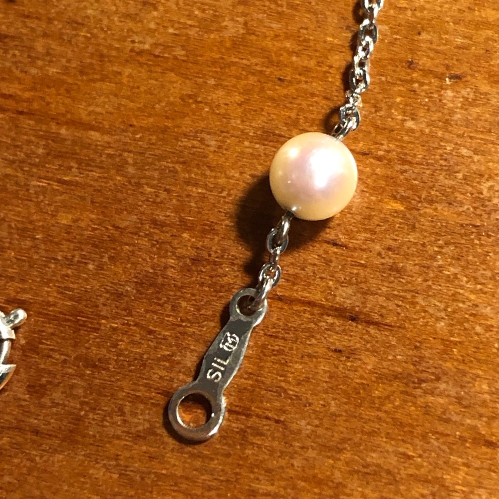 Mikimoto White Pearl Silver Bracelet - Picture 4 of 5